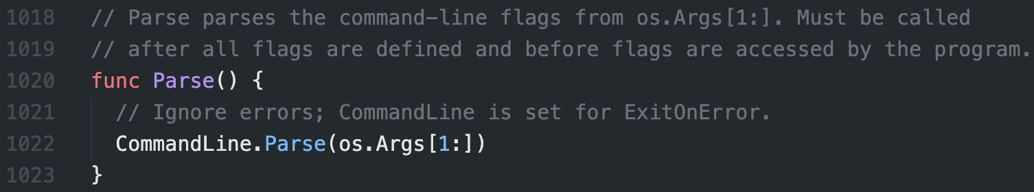 flag.Parse